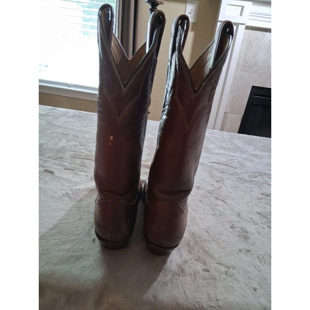 Vintage Women’s Brown Tony Lama Embroidered Cowboy Boots Size 6 - Picture 4 of 13